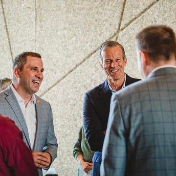 Casey Crabtree with U.S. Senator John Thune